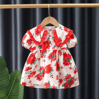 Load image into Gallery viewer, Baby Kid Girls Flower Print Dresses Wholesale 230114503

