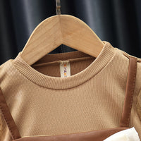 Load image into Gallery viewer, Baby Kid Girls Color-blocking Bow Lace Dresses Wholesale 230114536
