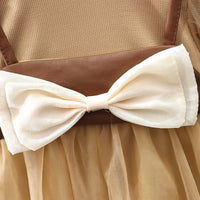 Load image into Gallery viewer, Baby Kid Girls Color-blocking Bow Lace Dresses Wholesale 230114536
