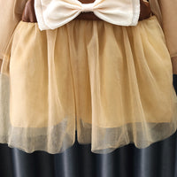 Load image into Gallery viewer, Baby Kid Girls Color-blocking Bow Lace Dresses Wholesale 230114536
