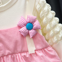 Load image into Gallery viewer, Baby Kid Girls Color-blocking Flower Dresses Wholesale 230114540
