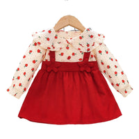 Load image into Gallery viewer, Baby Kid Girls Color-blocking Flower Dresses Wholesale 230114541
