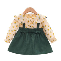 Load image into Gallery viewer, Baby Kid Girls Color-blocking Flower Dresses Wholesale 230114541
