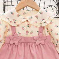 Load image into Gallery viewer, Baby Kid Girls Color-blocking Flower Dresses Wholesale 230114541
