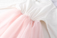 Load image into Gallery viewer, 2 Pieces Set Baby Kid Girls Color-blocking Dresses And Flower Vests Waistcoats Wholesale 230114543
