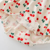 Load image into Gallery viewer, Baby Girls Fruit Print Rompers Wholesale 230114564
