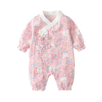 Load image into Gallery viewer, Baby Girls Flower Cartoon Print Jumpsuits Wholesale 230114565
