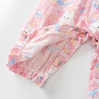 Load image into Gallery viewer, Baby Girls Flower Cartoon Print Jumpsuits Wholesale 230114565
