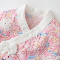 Load image into Gallery viewer, Baby Girls Flower Cartoon Print Jumpsuits Wholesale 230114565
