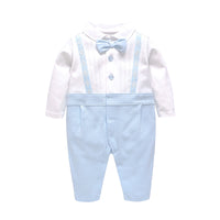 Load image into Gallery viewer, Baby Boys Color-blocking Bow Jumpsuits Wholesale 23011464
