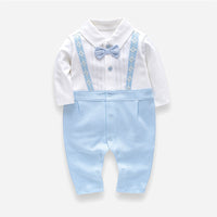 Load image into Gallery viewer, Baby Boys Color-blocking Bow Jumpsuits Wholesale 23011464
