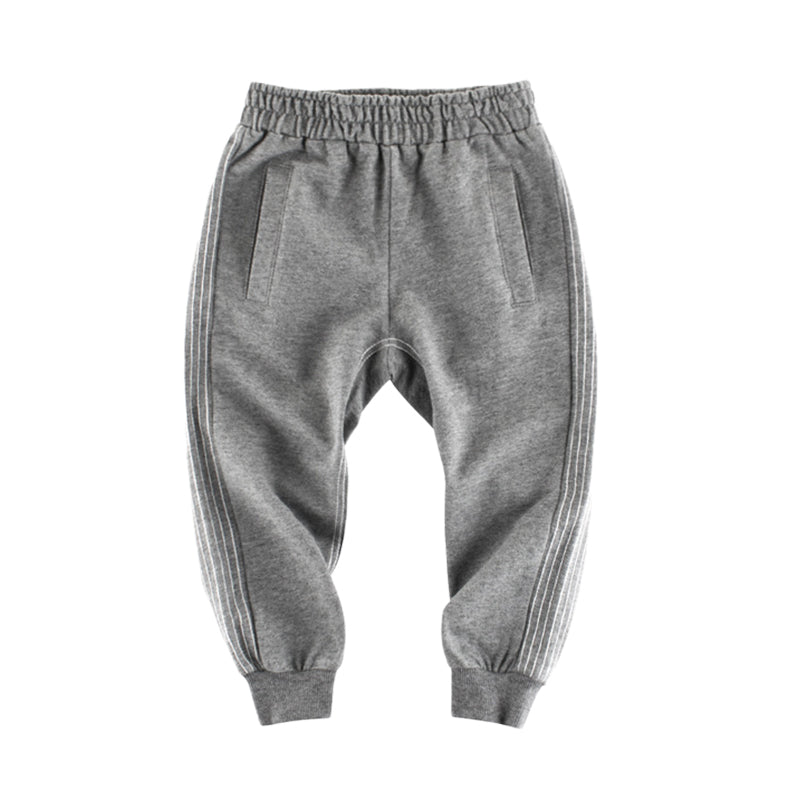Baby Kid Unisex Solid Color Pants Wholesale 23012908