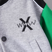 Load image into Gallery viewer, 2 Pieces Set Baby Kid Boys Letters Embroidered Jackets Outwears And Color-blocking Pants Wholesale 230129166
