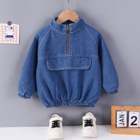 Load image into Gallery viewer, 2 Pieces Set Baby Kid Boys Solid Color Jackets Outwears And Pants Wholesale 230129215
