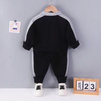 Load image into Gallery viewer, 2 Pieces Set Baby Kid Boys Letters Color-blocking Tops And Pants Wholesale 230129217

