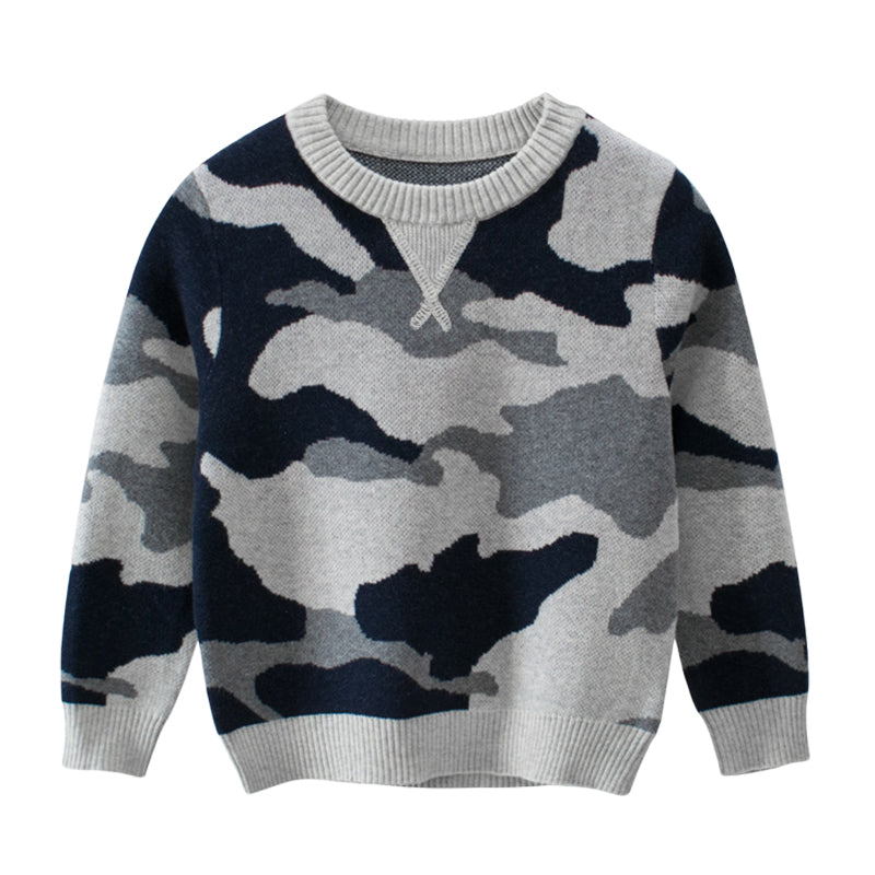 Baby Kid Boys Camo Sweaters Wholesale 23012924