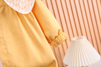 Load image into Gallery viewer, 3 Pieces Set Baby Kid Girls Expression Print Tops And Bow Jackets Outwears And Solid Color Pants Wholesale 230129308
