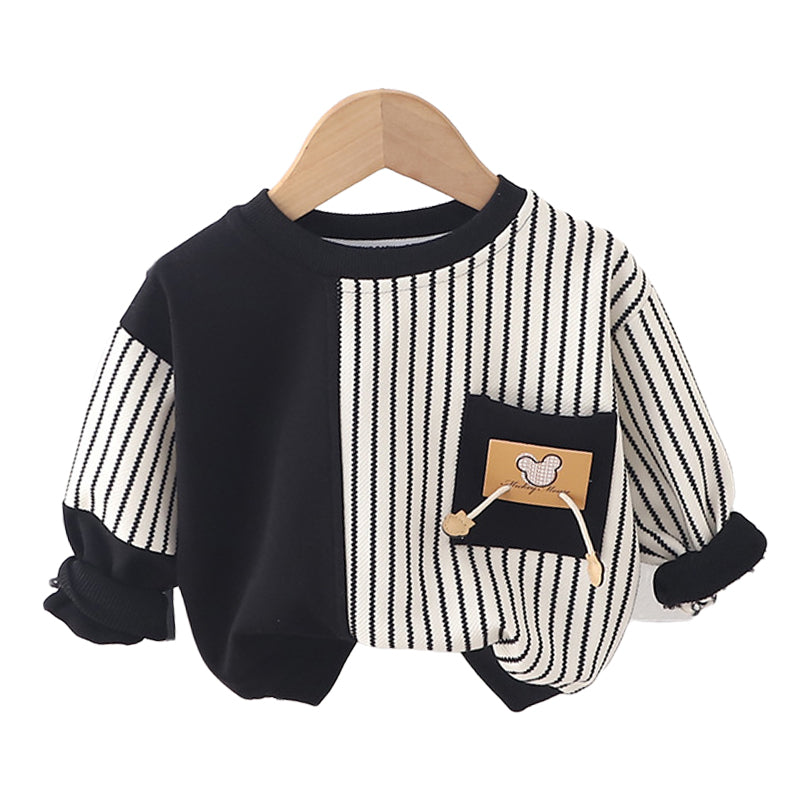 Baby Kid Boys Striped Hoodies Swearshirts Wholesale 230129325