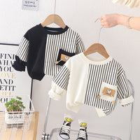 Load image into Gallery viewer, Baby Kid Boys Striped Hoodies Swearshirts Wholesale 230129325
