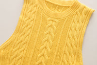 Load image into Gallery viewer, 3 Pieces Set Baby Kid Girls Fruit Blouses Solid Color Vests Waistcoats And Bow Jeans Wholesale 230129332
