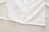 Load image into Gallery viewer, 3 Pieces Set Baby Kid Girls Fruit Blouses Solid Color Vests Waistcoats And Bow Jeans Wholesale 230129332
