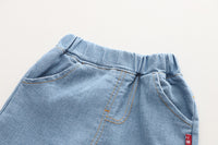 Load image into Gallery viewer, 3 Pieces Set Baby Kid Girls Solid Color Tops Flower Crochet Vests Waistcoats And Lace Jeans Wholesale 230129351
