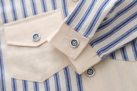 Load image into Gallery viewer, 3 Pieces Set Baby Kid Boys Letters Cartoon Print Tops Striped Jackets Outwears And Solid Color Jeans Wholesale 230129357
