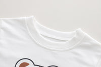 Load image into Gallery viewer, 3 Pieces Set Baby Kid Boys Letters Cartoon Print Tops Striped Jackets Outwears And Solid Color Jeans Wholesale 230129357
