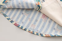 Load image into Gallery viewer, 2 Pieces Set Baby Kid Boys Striped Cartoon Print Shirts And Solid Color Pants Wholesale 230129362
