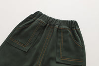 Load image into Gallery viewer, 2 Pieces Set Baby Kid Boys Striped Cartoon Print Shirts And Solid Color Pants Wholesale 230129362
