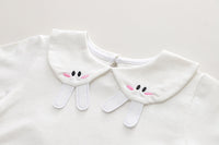 Load image into Gallery viewer, 3 Pieces Set Baby Kid Girls Cartoon Embroidered Tops Flower Cardigan And Pants Wholesale 230129368
