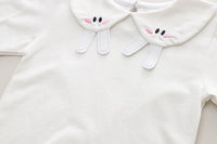 Load image into Gallery viewer, 3 Pieces Set Baby Kid Girls Cartoon Embroidered Tops Flower Cardigan And Pants Wholesale 230129368
