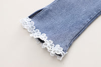 Load image into Gallery viewer, 3 Pieces Set Baby Kid Girls Cartoon Embroidered Tops Flower Cardigan And Pants Wholesale 230129368
