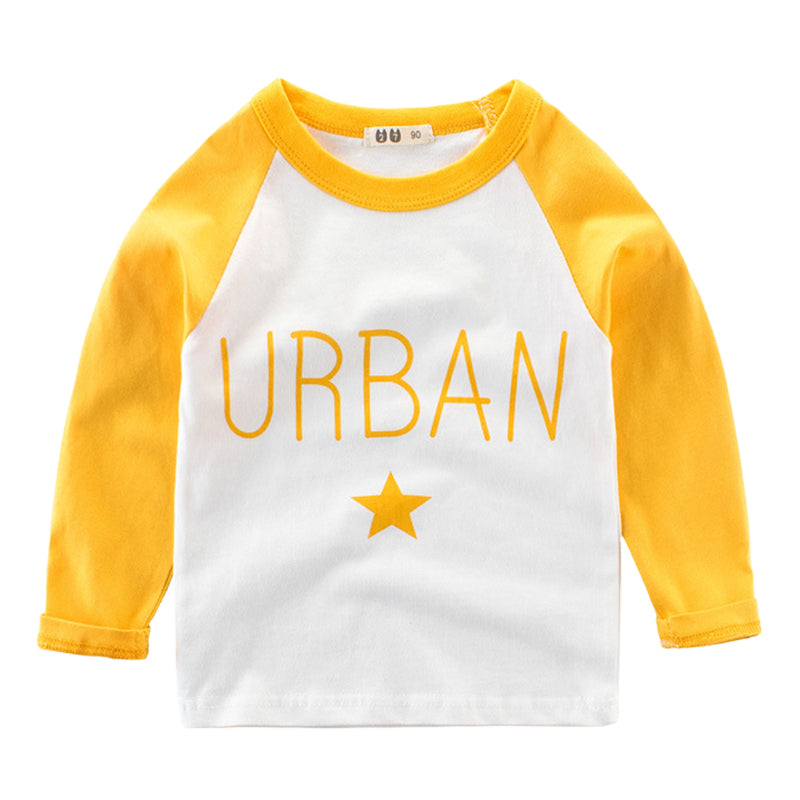 Baby Kid Boys Letters Star Print Tops Wholesale 23012938