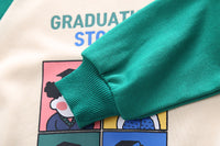 Load image into Gallery viewer, 2 Pieces Set Baby Kid Boys Letters Cartoon Print Hoodies Sweatshirts And Solid Color Pants Wholesale 230129393
