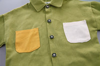 Load image into Gallery viewer, 3 Pieces Set Baby Kid Boys Solid Color Shirts And Tops And Pants Wholesale 230129416

