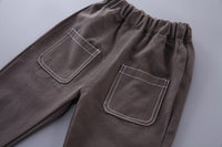 Load image into Gallery viewer, 3 Pieces Set Baby Kid Boys Solid Color Shirts And Tops And Pants Wholesale 230129416
