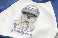 Load image into Gallery viewer, 2 Pieces Set Baby Kid Boys Letters Color-blocking Animals Cartoon Print Hoodies Sweatshirts And Pants Wholesale 230129425
