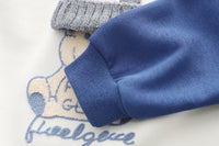 Load image into Gallery viewer, 2 Pieces Set Baby Kid Boys Letters Color-blocking Animals Cartoon Print Hoodies Sweatshirts And Pants Wholesale 230129425
