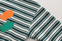 Load image into Gallery viewer, 2 Pieces Set Baby Kid Boys Striped Cartoon Embroidered Tops And Expression Jeans Wholesale 230129430
