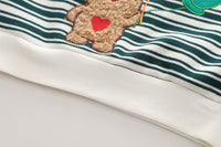 Load image into Gallery viewer, 2 Pieces Set Baby Kid Boys Striped Cartoon Embroidered Tops And Expression Jeans Wholesale 230129430
