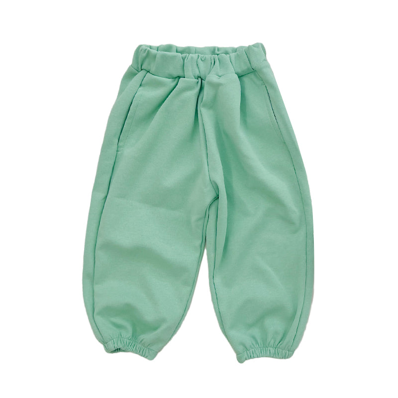 Baby Kid Unisex Solid Color Pants Wholesale 230129454