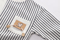 Load image into Gallery viewer, 2 Pieces Set Baby Kid Boys Striped Hoodies Swearshirts And Letters Pants Wholesale 230129476
