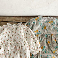 Load image into Gallery viewer, Baby Girls Flower Print Rompers Wholesale 230129521
