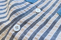 Load image into Gallery viewer, 2 Pieces Set Baby Kid Boys Striped Color-blocking Tops And Solid Color Pants Wholesale 230129585
