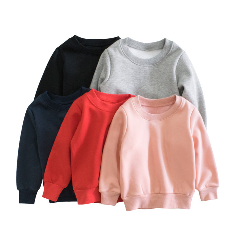Baby Kid Unisex Solid Color Hoodies Sweatshirts Wholesale 23012971