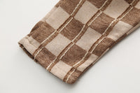 Load image into Gallery viewer, 3 Pieces Set Baby Kid Boys Solid Color Jackets Outwears And Checked Shirts And Pants Wholesale 230129727
