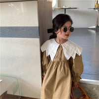 Load image into Gallery viewer, Baby Kid Girls Color-blocking Dresses Wholesale 230201154
