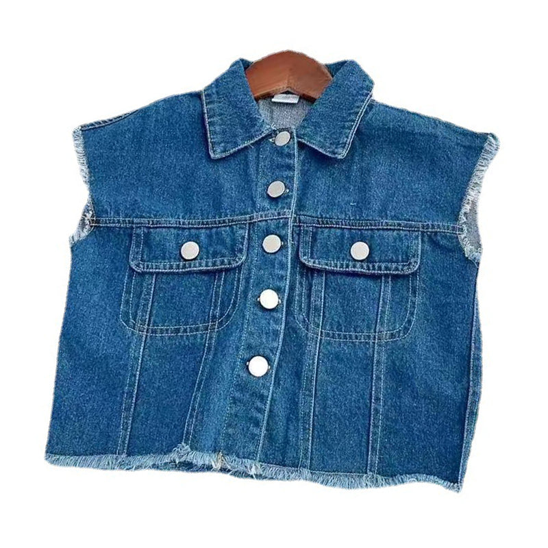 Baby Kid Unisex Solid Color Vests Waistcoats Wholesale 230201155