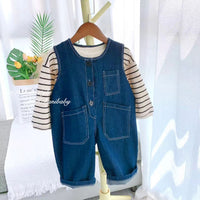 Load image into Gallery viewer, Baby Kid Girls Solid Color Jumpsuits Wholesale 230201196
